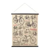 Comptoir De Famille Toile Bicyclette Noir Et Rouge 13