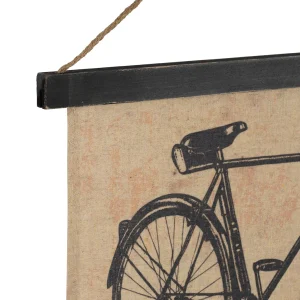 Comptoir De Famille Toile Bicyclette Noir Et Rouge 6