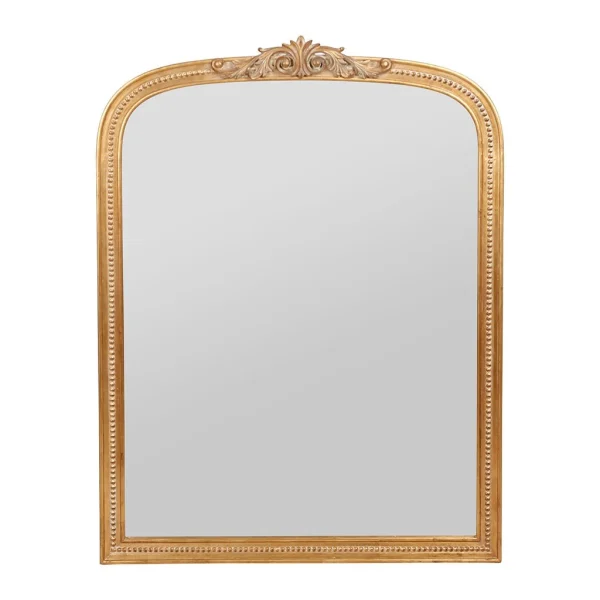 Comptoir De Famille Miroir Arrondie Doré 81x107cm – Sonate 1