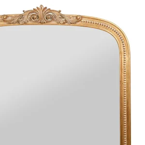 Comptoir De Famille Miroir Arrondie Doré 81x107cm – Sonate 7