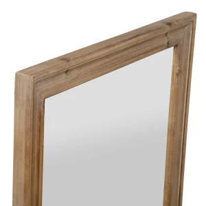 Comptoir De Famille Miroir Naturel Foncé 60x106cm En Bois De Sapin – Firmin 7