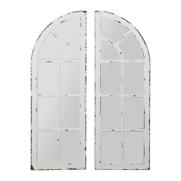 Comptoir De Famille Miroirs X2 Blanc Patiné 40x117cm – Orangerie 1