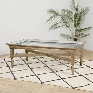 Côté Table Table Basse Baroque En Bois Et Verre – Miroir 16