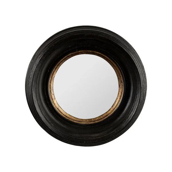 Côté Table Miroir Rond Oeil De Sorciere Noir Et Doré D16cm – Aureol 1