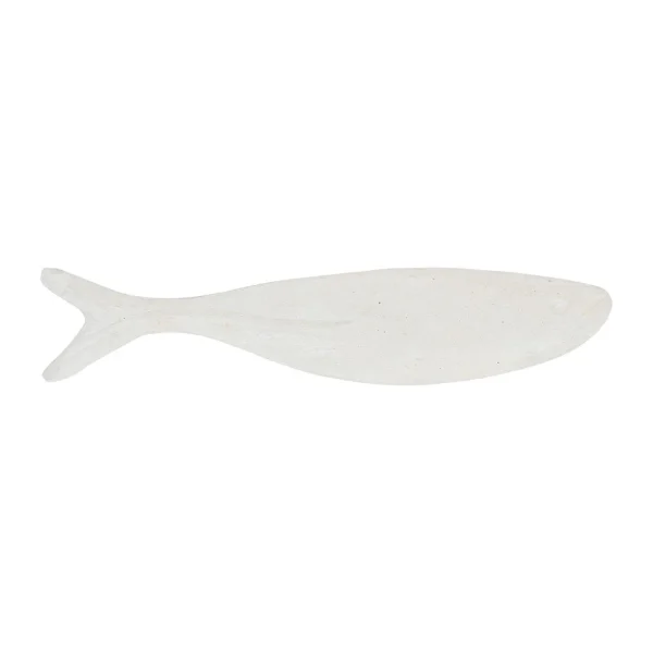 Côté Table Deco Poisson (lot De 2) Edoni Blanc En Papier Mache 3