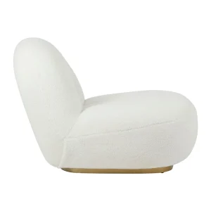 Côté Table Fauteuil Doudou Bouclette Blanc Et Doré – Maudan 12