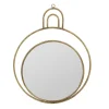 Côté Table Miroir Rond En Fer Doré – Koshi 14