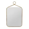 Côté Table Miroir Rectangulaire En Fer Doré – écus 11