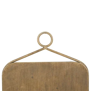 Côté Table Miroir Rectangulaire En Fer Doré – écus 9