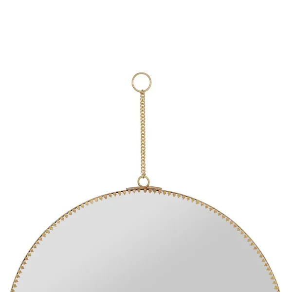 Côté Table Miroir Rond En Laiton Doré D29cm – Ornalise 3