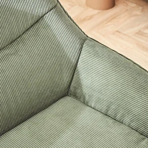 Zago Fauteuil En Velours Côtelé Vert Sapin – Martin 18