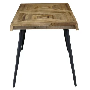 Zago Table à Manger En Teck Recyclé Et Métal 150x75cm – Wally 9