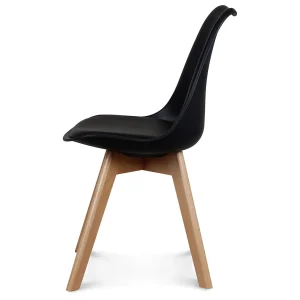 Opjet Chaise Salle à Manger Scandinave Noir 12