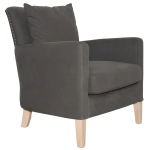 Durieux Fauteuil En Tissu Gris Anthracite – Boniface 13