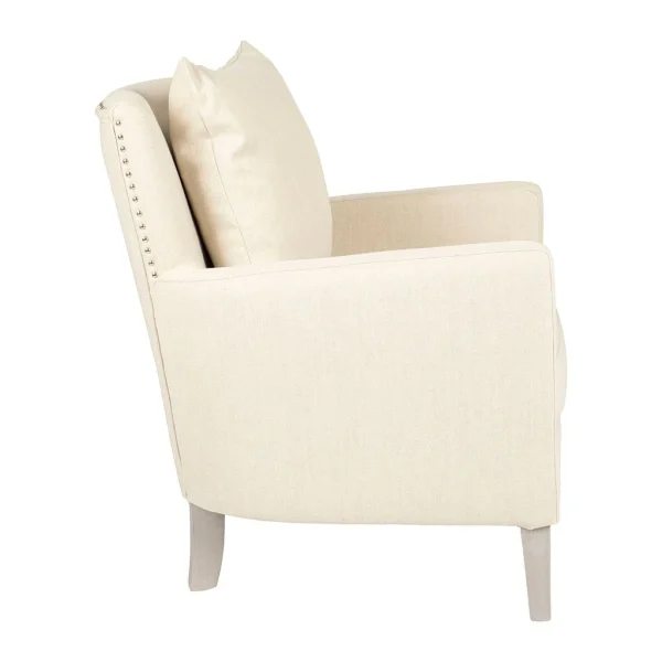 Durieux Fauteuil Salon En Tissu Beige – Boniface 5