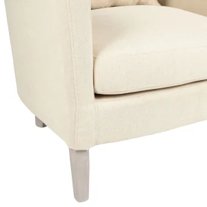 Durieux Fauteuil Salon En Tissu Beige – Boniface 18