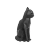 Pt’ Statue Origami Chat Polyresine Mat Noir 7