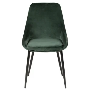 Zago Chaise Salle à Manger En Velours Vert Sapin – Ben 8