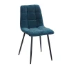 Ixia Chaise Salle à Manger En Tissu Bleu – Mony 8