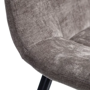 Ixia Chaise Salle à Manger En Tissu Gris – Mony 14