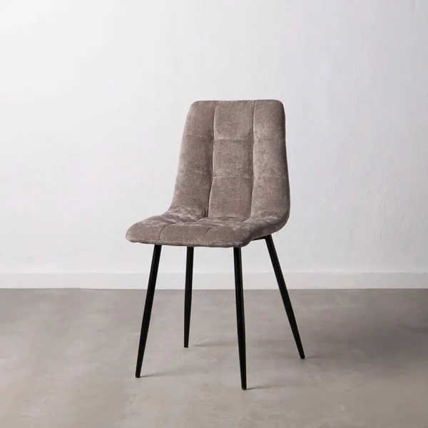 Ixia Chaise Salle à Manger En Tissu Gris – Mony 7