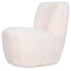 Opjet Fauteuil Bouclette Imitation Fourrure Blanc – Eve 22