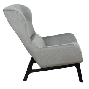 Home Déco Factory Fauteuil En Velours Côtelé Gris Foncé – Roma 14