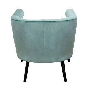 Home Déco Factory Fauteuil Club En Velours Vert De Gris – Amelia 12