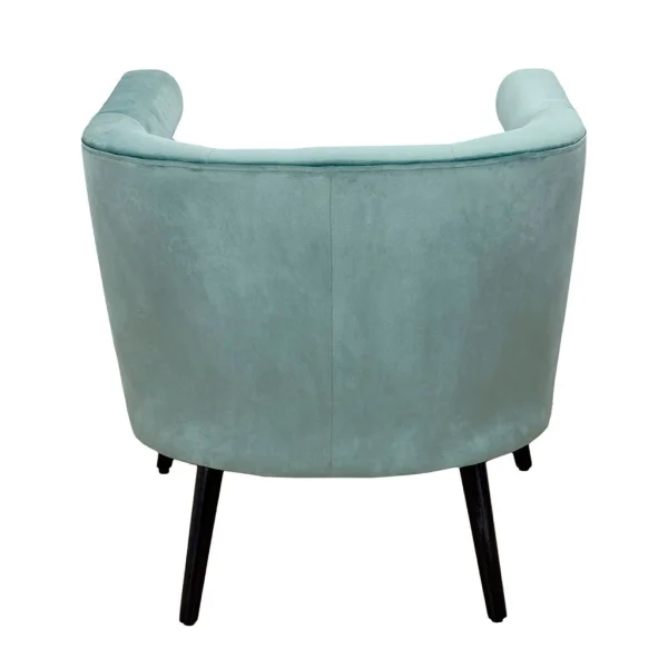 Home Déco Factory Fauteuil Club En Velours Vert De Gris – Amelia 4