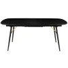 Zago Table à Manger Avec Allonge En Placage Chêne Noir 180x105cm – Verona 11