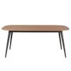 Zago Table à Manger En Noyer Et Pieds Hêtre Noir 180x90cm – Caly 14