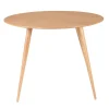 Zago Table à Manger Ronde En Chêne Clair D100cm – Caly 16