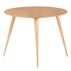 Zago Table à Manger Ronde En Chêne Clair D100cm – Caly 8