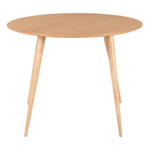 Zago Table à Manger Ronde En Chêne Clair D100cm – Caly 10