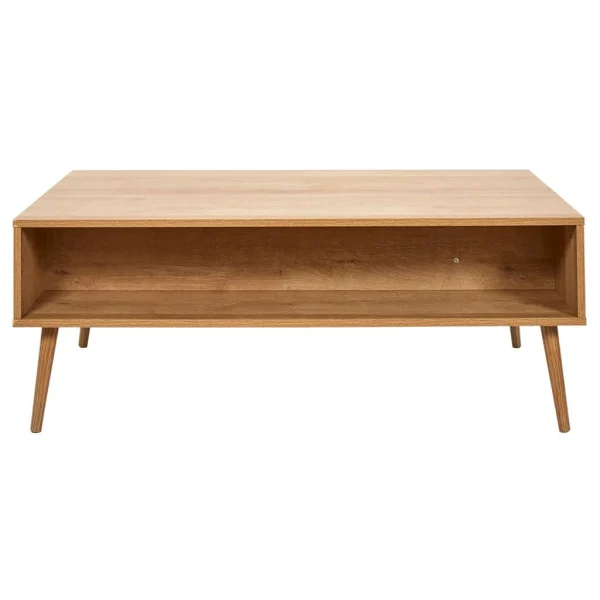 Home Déco Factory Table Basse Avec Tiroir En Bois Et Cannage L110cm – Baia 5