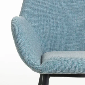 La Forma Chaise Avec Accoudoir En Tissu Bleu Clair – Konna 14