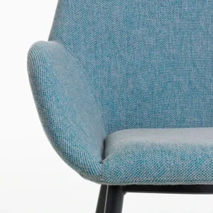 La Forma Chaise Avec Accoudoir En Tissu Bleu Clair – Konna 16