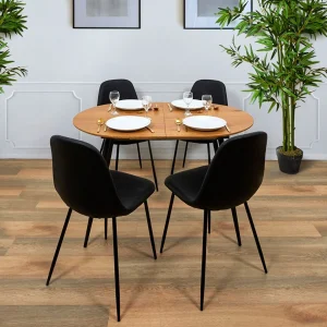 Home Déco Factory Table à Manger Avec Allonge En Bois 120x80cm – Lara 16