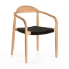 La Forma Chaise Salle à Manger En Bois D’acacia Et Corde Noir – Nina 20