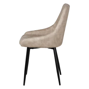 Zago Chaise Salle à Manger Tissu Effet Daim Beige – Ben 14