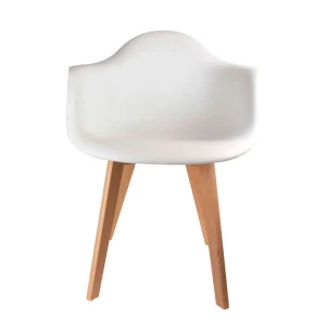 Home Déco Factory Fauteuil Scandinave Blanc 10