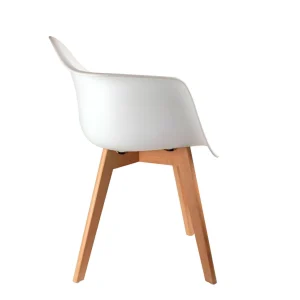 Home Déco Factory Fauteuil Scandinave Blanc 12