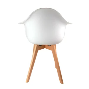 Home Déco Factory Fauteuil Scandinave Blanc 14