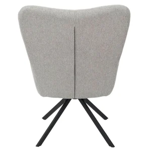 Home Déco Factory Fauteuil De Salon Pivotant En Tissus Gris – Wamy 14