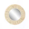 Opjet Miroir Rond En Raphia Naturel D47cm – Efia 11