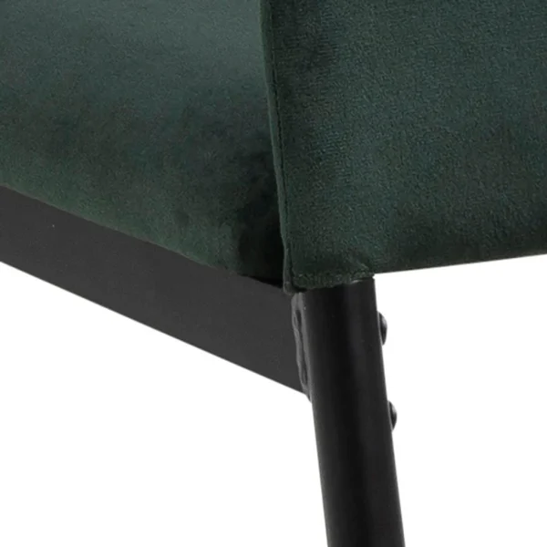 AC Design Chaise Salle à Manger En Tissu Vert Fonce – Demia 7