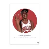 ASAP Affiche L’indetronable – Michael Jordan Rouge – 30x40cm 8