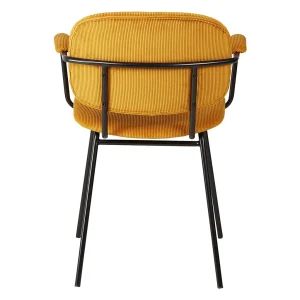 Zago Fauteuil Velours Côtelé Curry – Aston 14