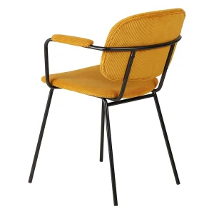 Zago Fauteuil Velours Côtelé Curry – Aston 16