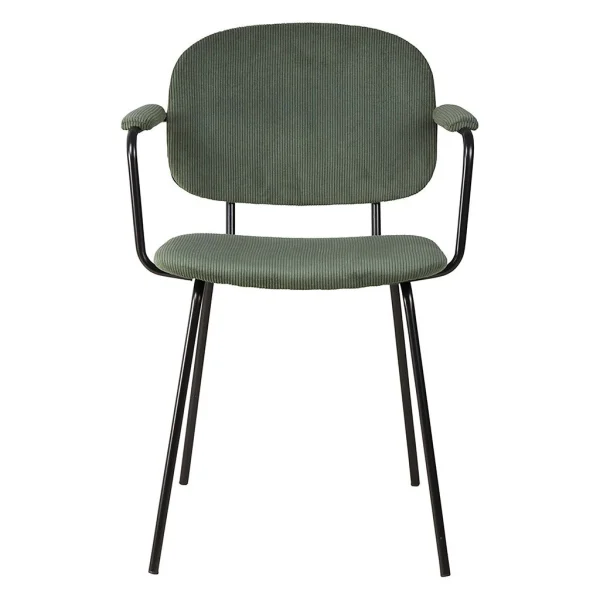 Zago Fauteuil Tissu Effet Daim Vert Sapin – Aston 1